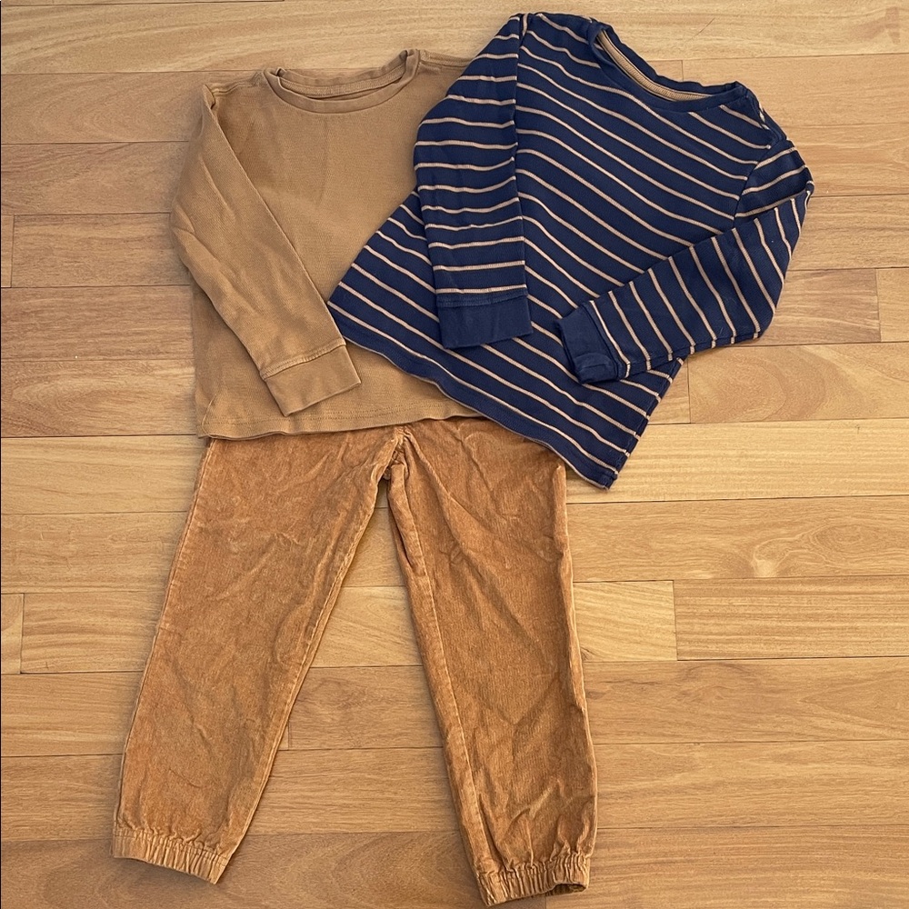 Tommy Bahama Kids Matching Set in Brown and Navy